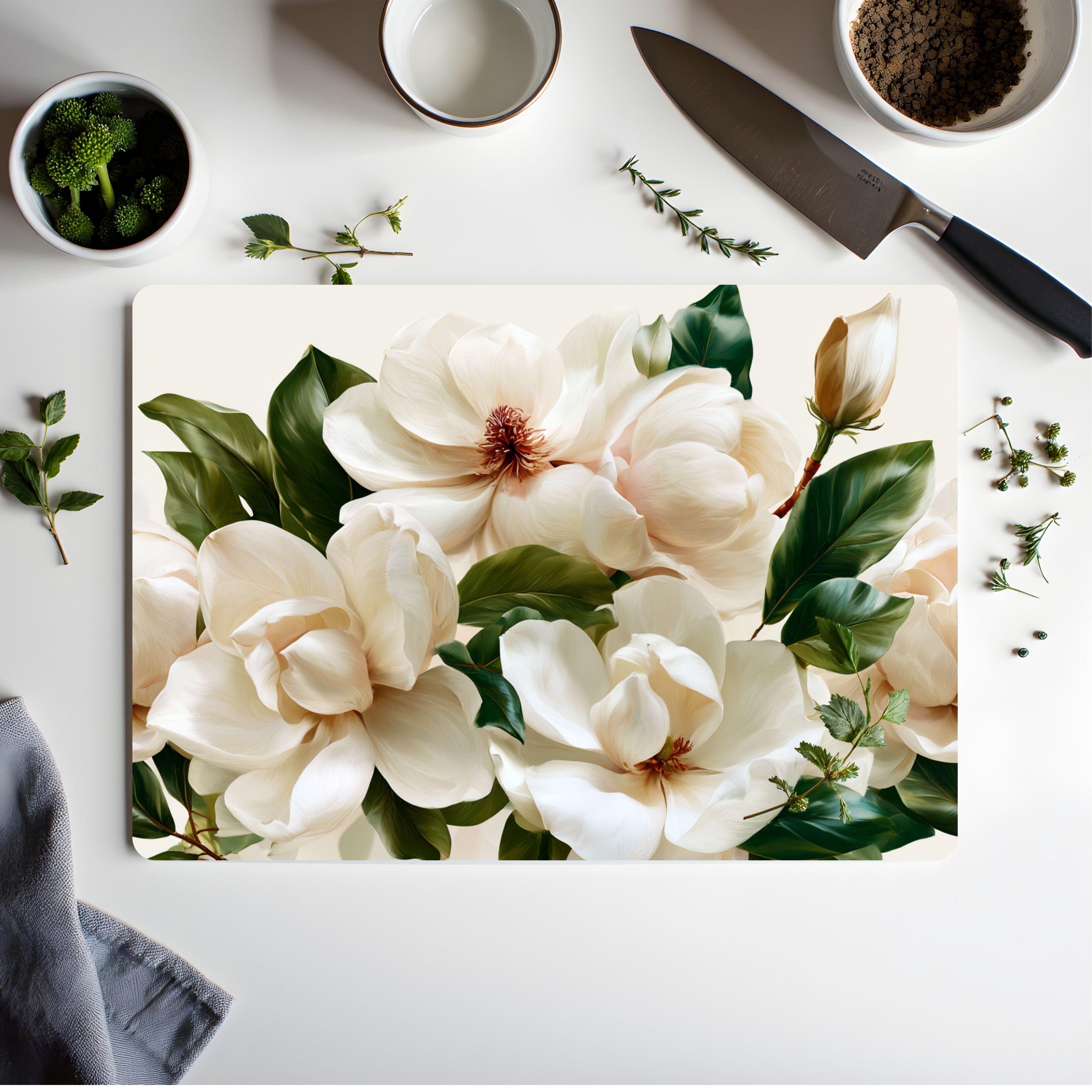 Magnolia Petal Serving Showcase Customized for Refined Garden Home Décor