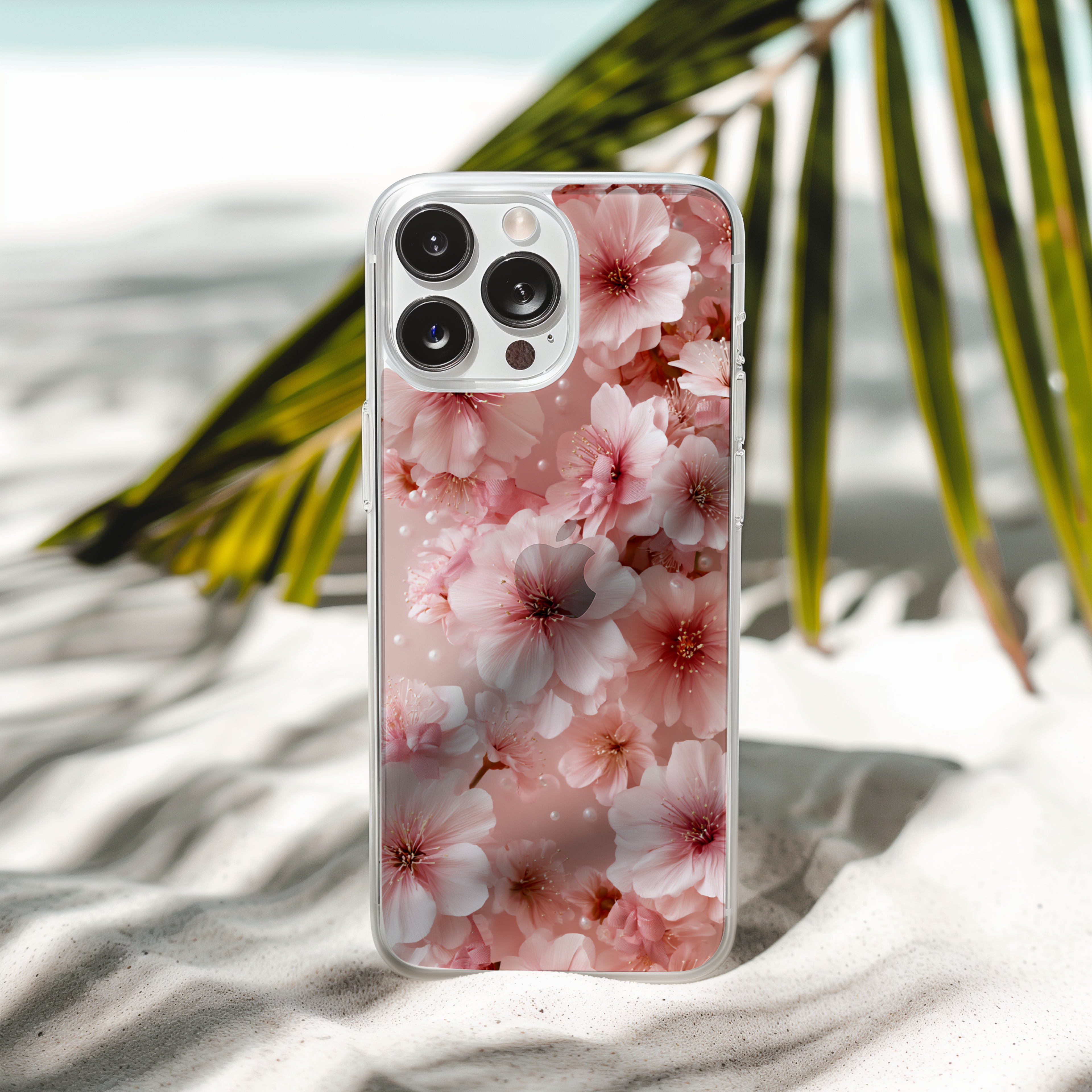 Personalized Floral Essence iPhone Case with Custom Name & Botanical Protective Cover