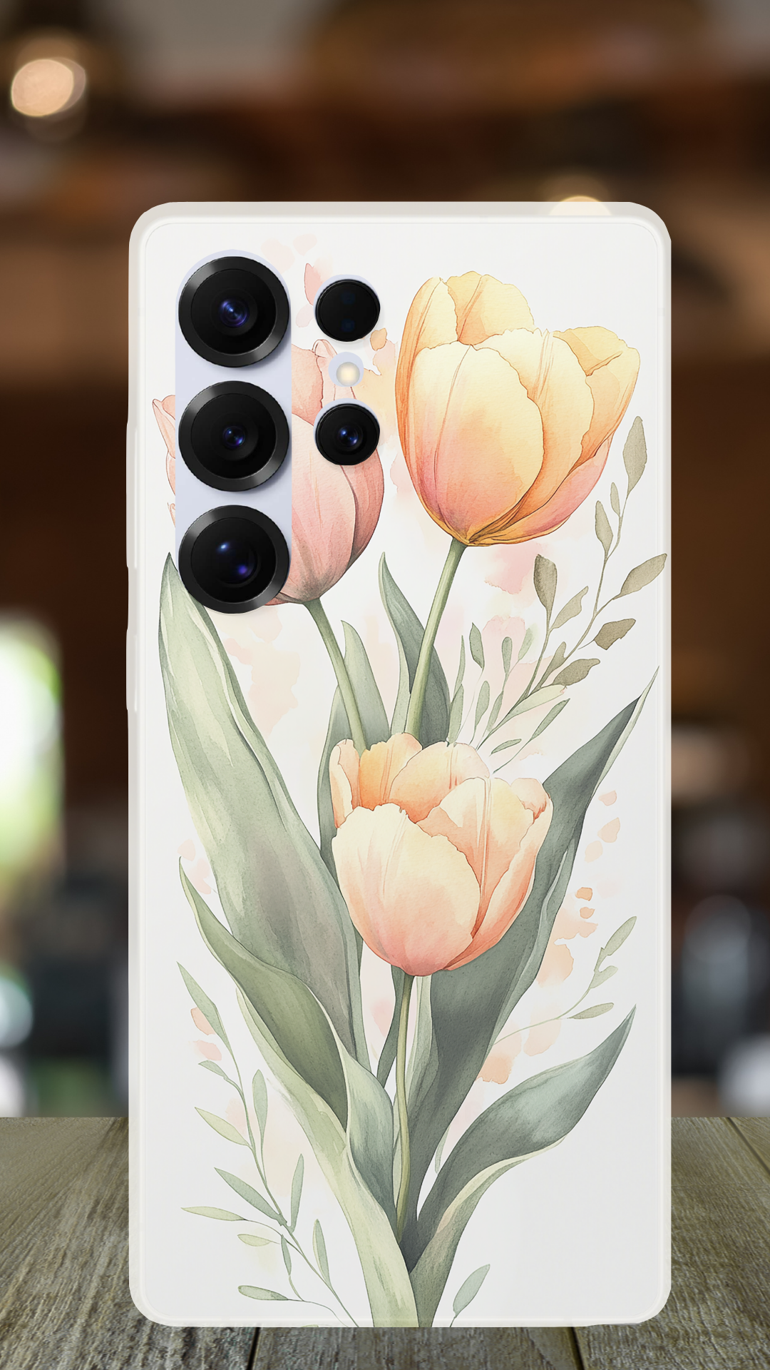 Personalized Floral Sanctuary Samsung Galaxy Case with Custom Name