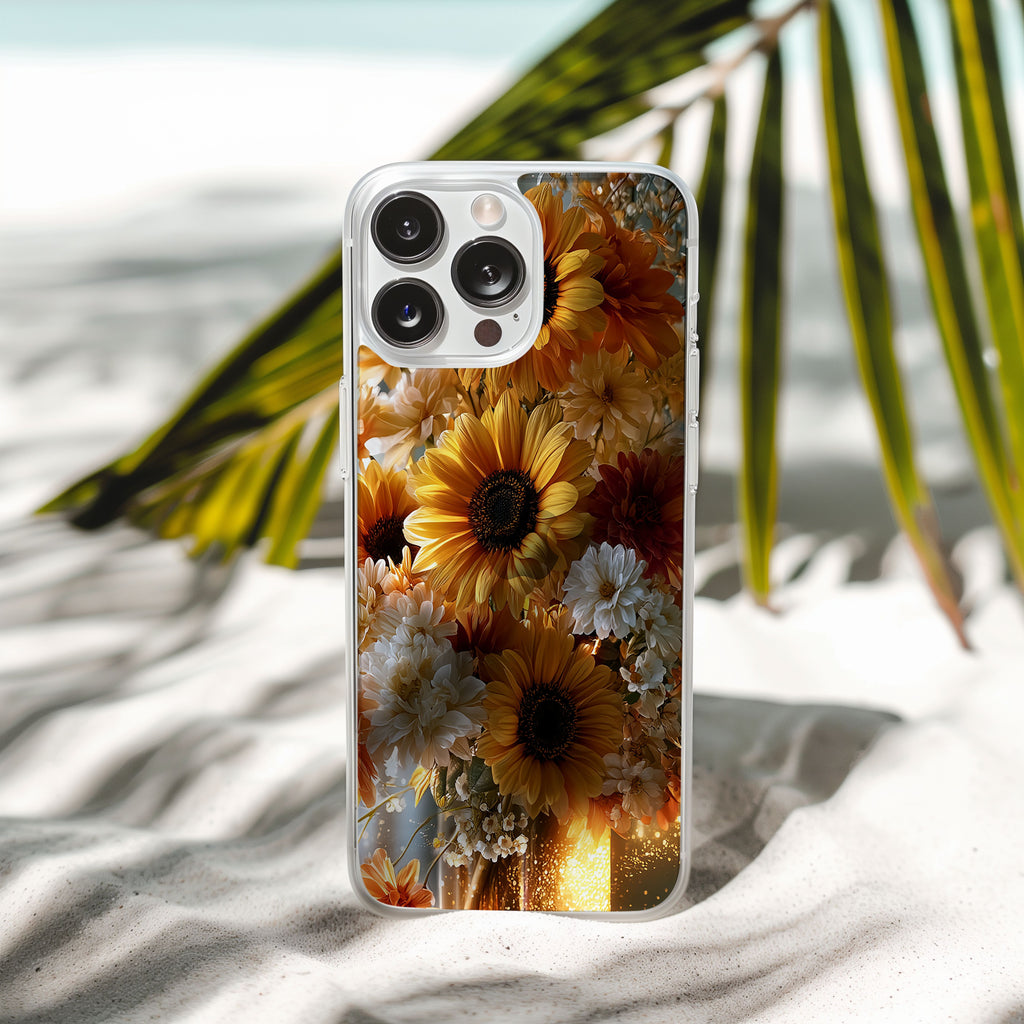 Personalized Sunflower iPhone Case with Custom Name