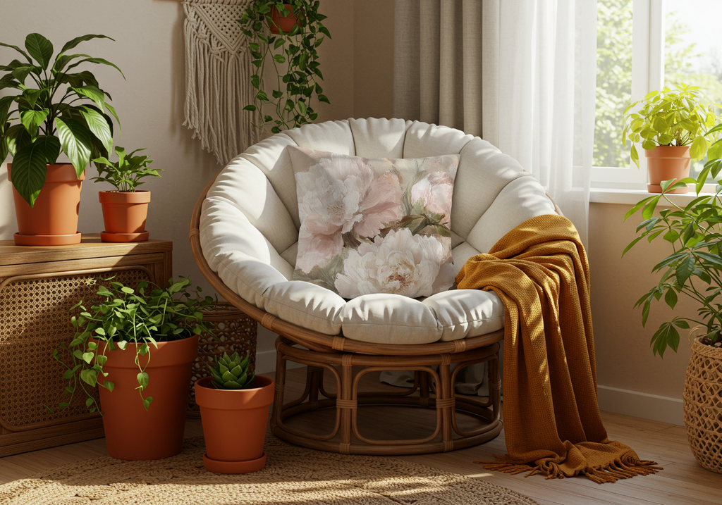 Personalized Peony Cottage Heirloom Cushion