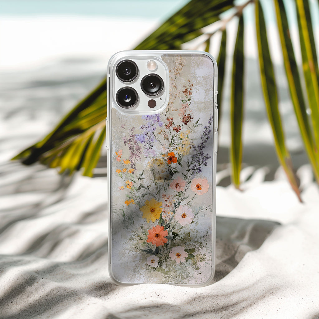 Personalized Wild Flower iPhone Case with Custom Name