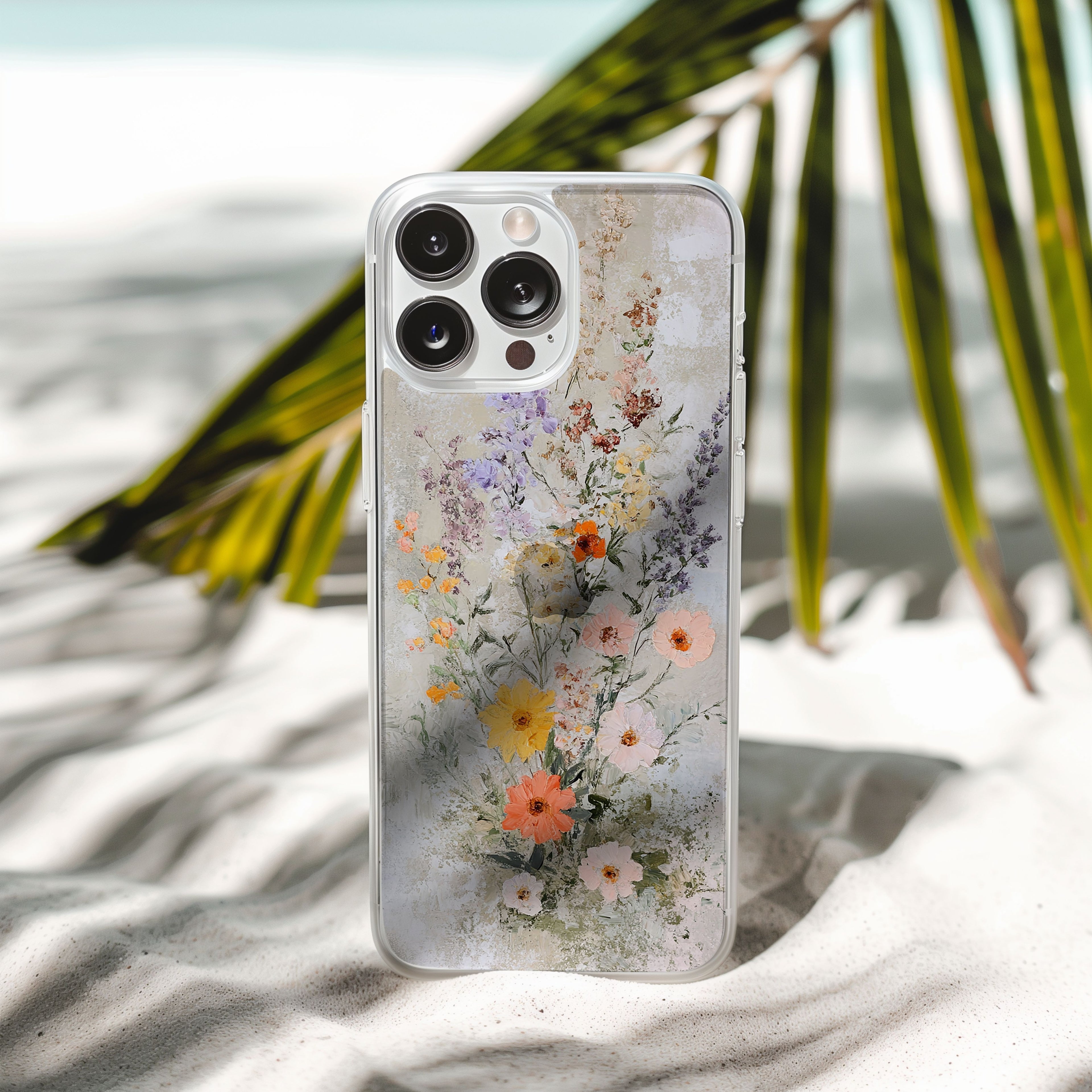 Personalized Wild Flower iPhone Case with Custom Name