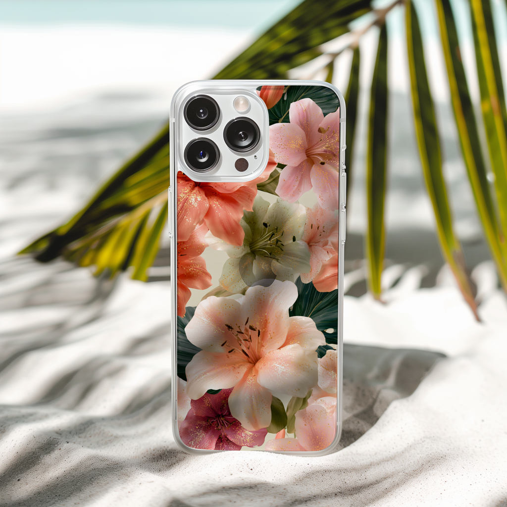 Personalized Lily iPhone Case with Custom Name & Botanical Designer Cover