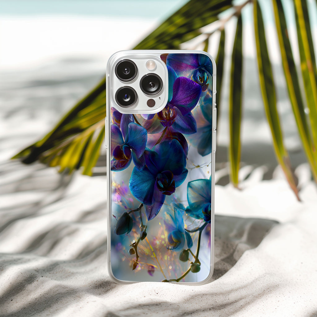 Personalized Orchid iPhone Case with Custom Name