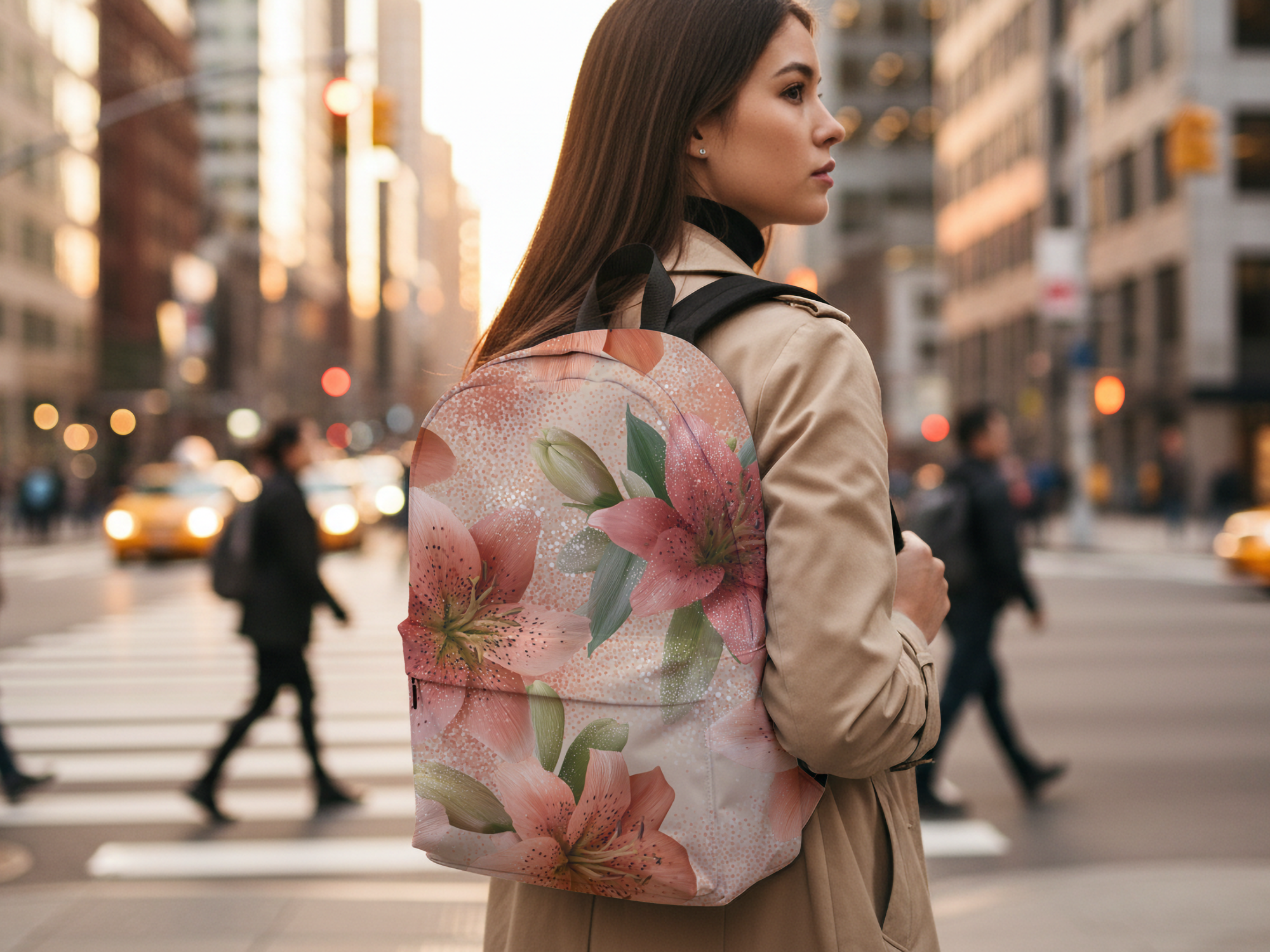 Personalized Botanical Daypack with Custom Name