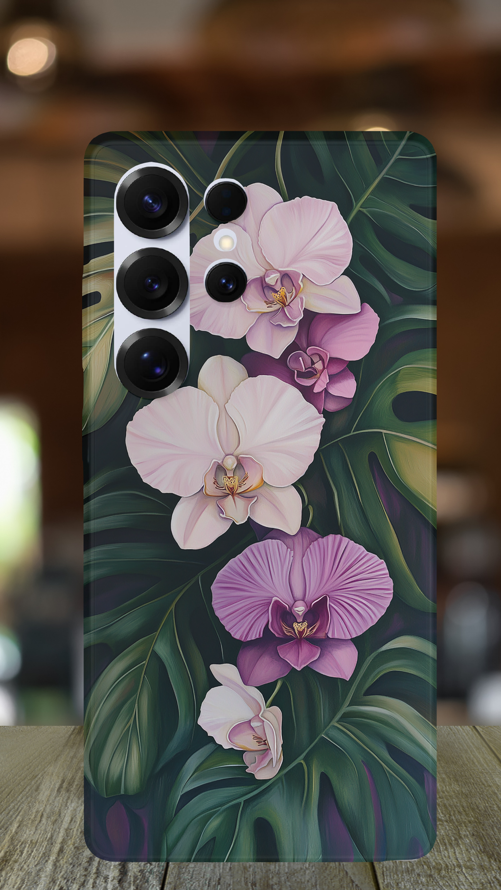 Personalized Botanical Whisper Samsung Galaxy Case with Custom Name