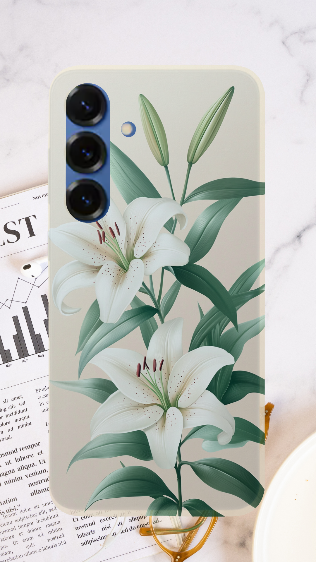 Personalized Garden Luxe Samsung Galaxy Case with Custom Name