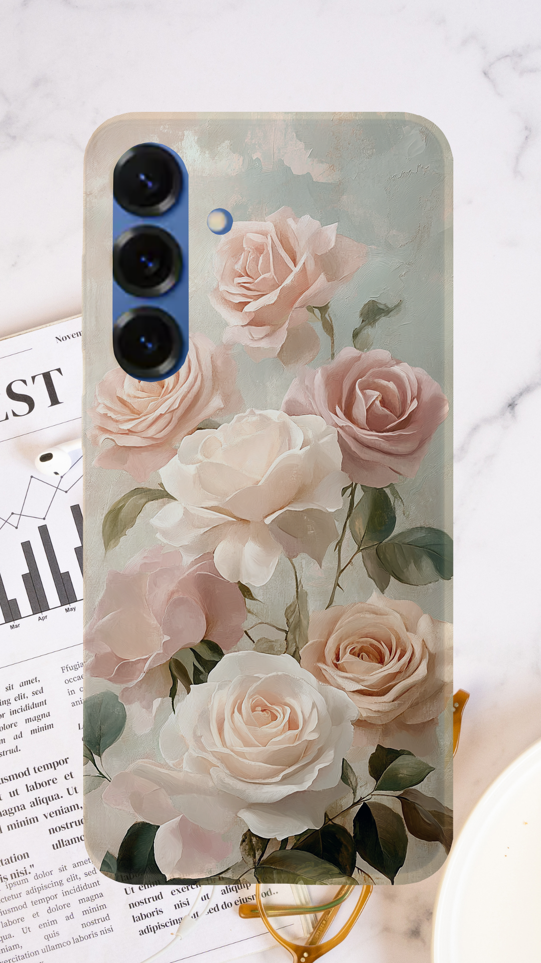 Personalized Garden Bloom Samsung Galaxy Case with Custom Name