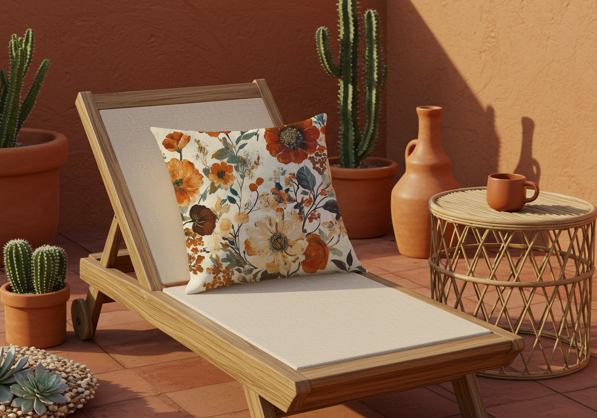 Personalized Autumn Meadow Pillow with Custom Name