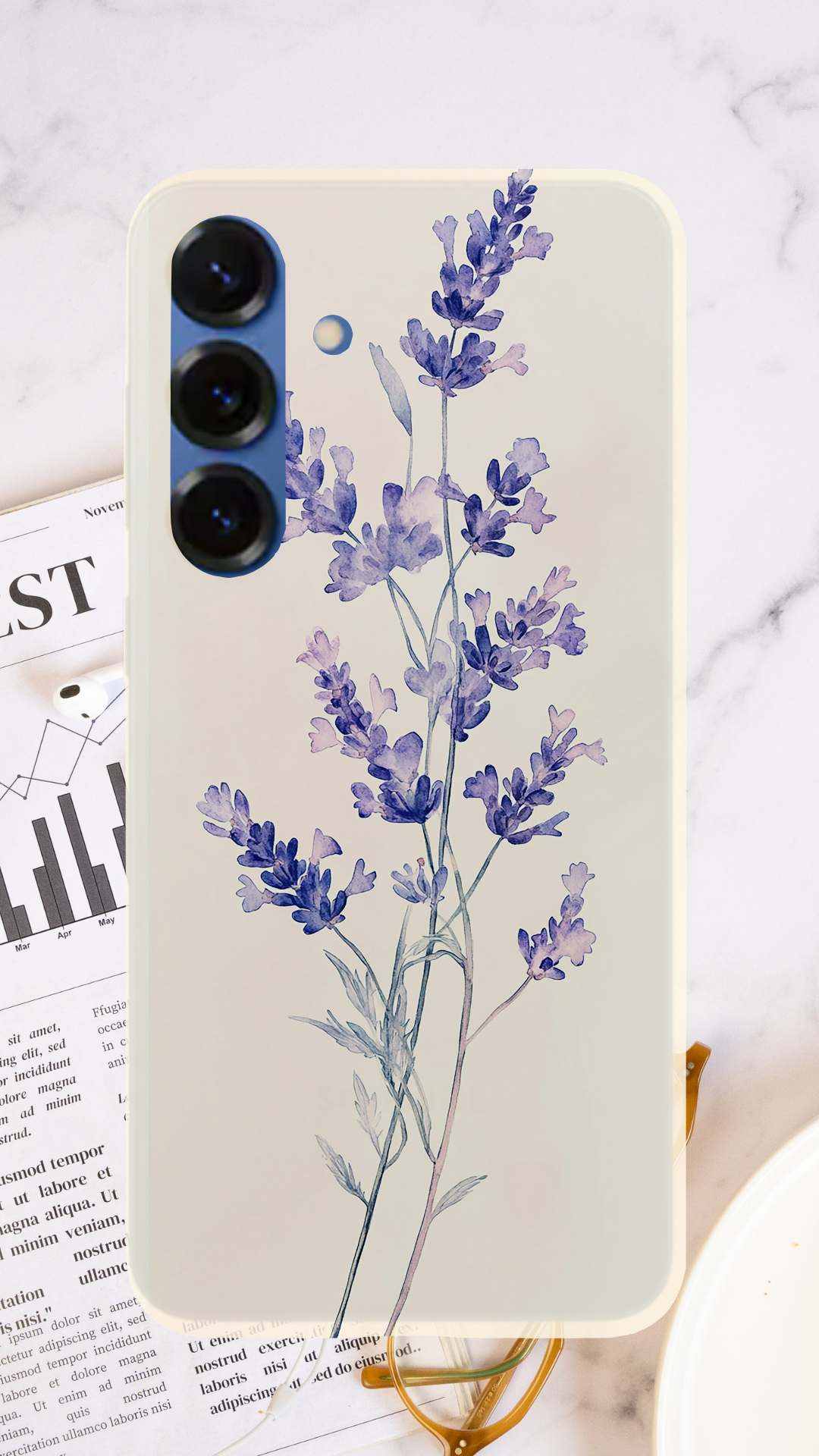 Personalized Blooming Retreat Samsung Galaxy Case with Custom Name