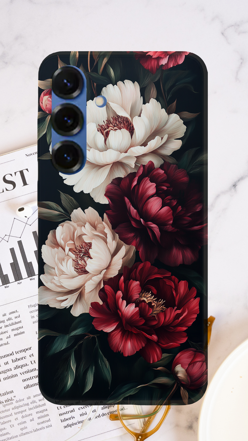 Personalized Blooming Essence Samsung Galaxy Case with Custom Name