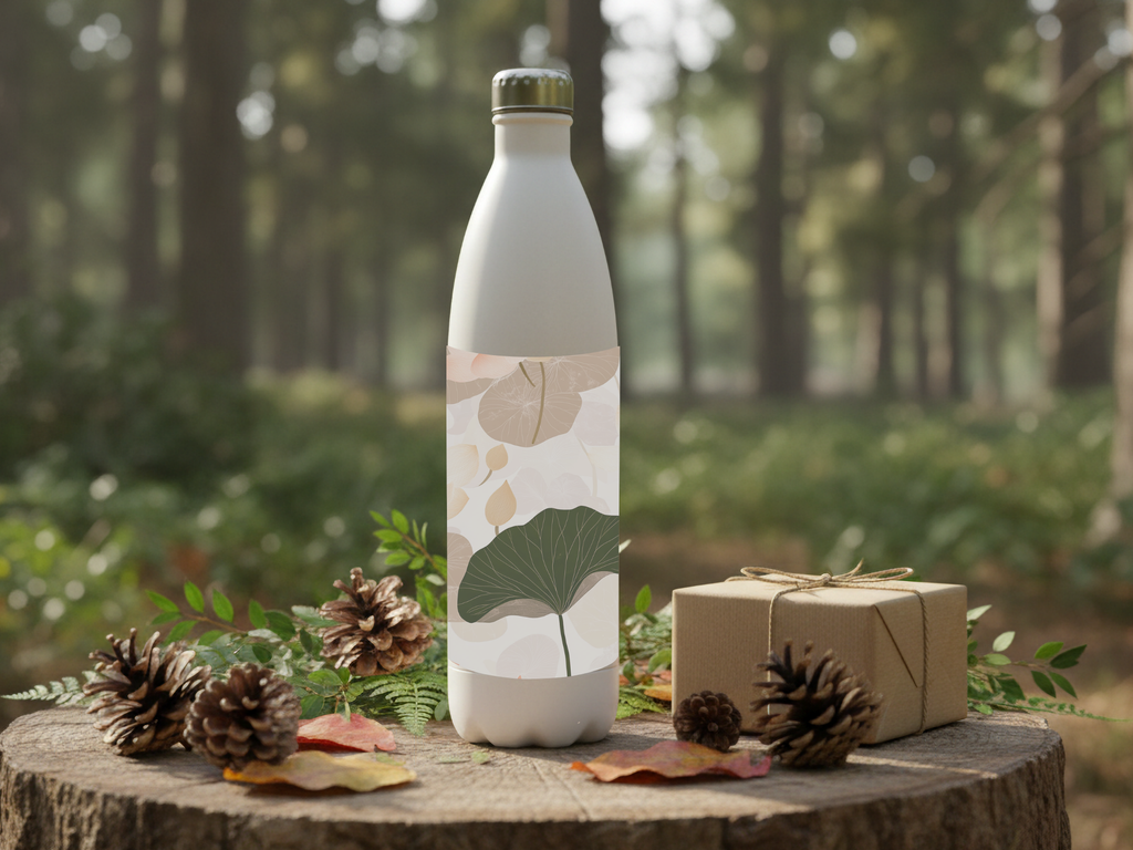 Personalized Floral Stainless Steel Water Bottle for Conservatory Bloom Adventures