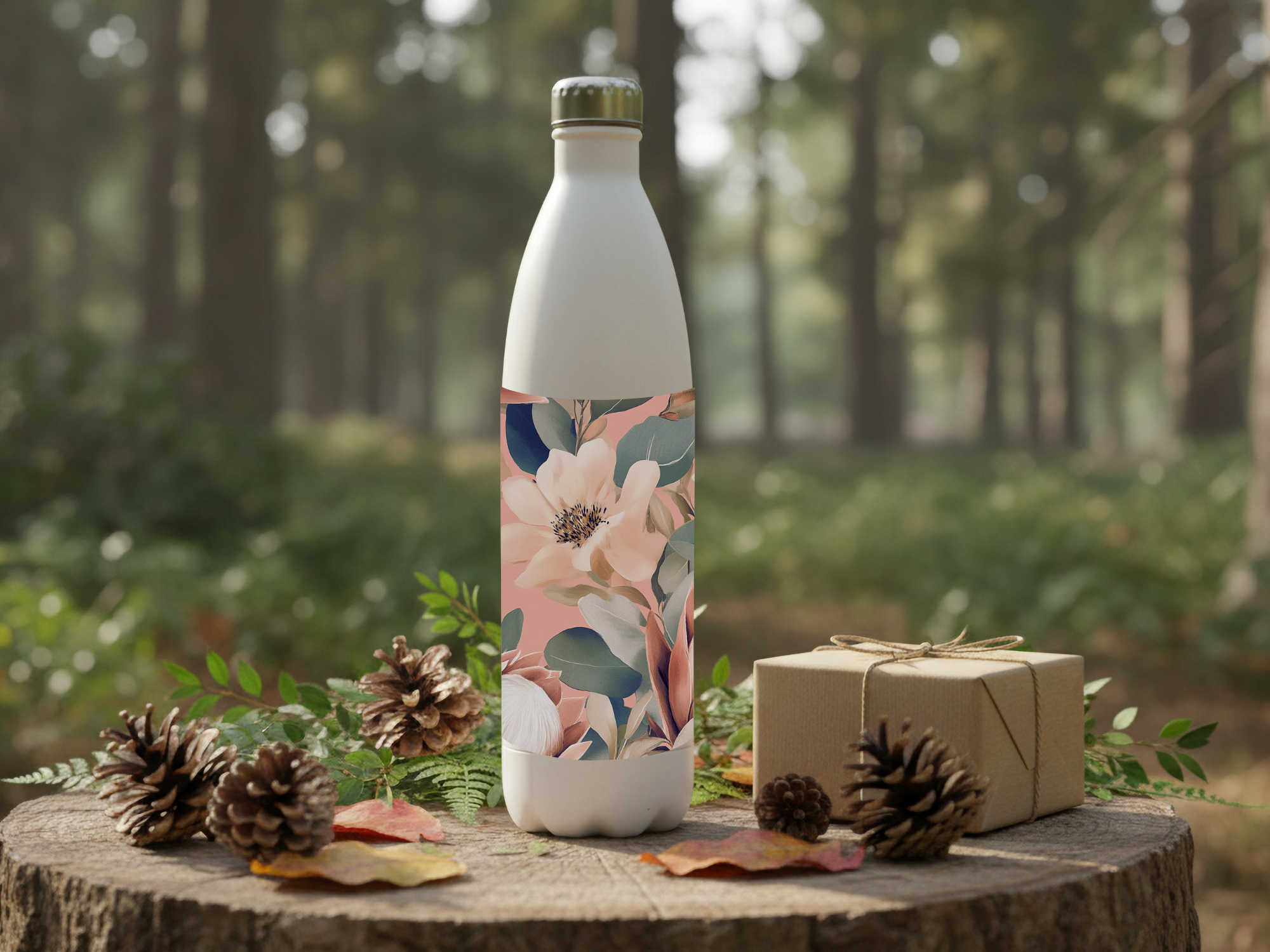 Magnolia Stainless Steel Water Bottle Personalized for Heritage Garden Walks