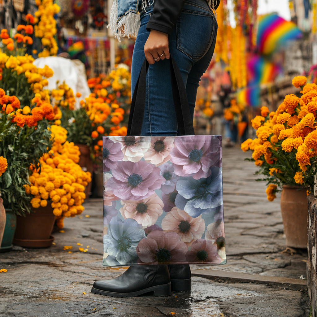 Personalized Botanical Carryall Tote with Custom Name for Shopping, Travel & Daily Use