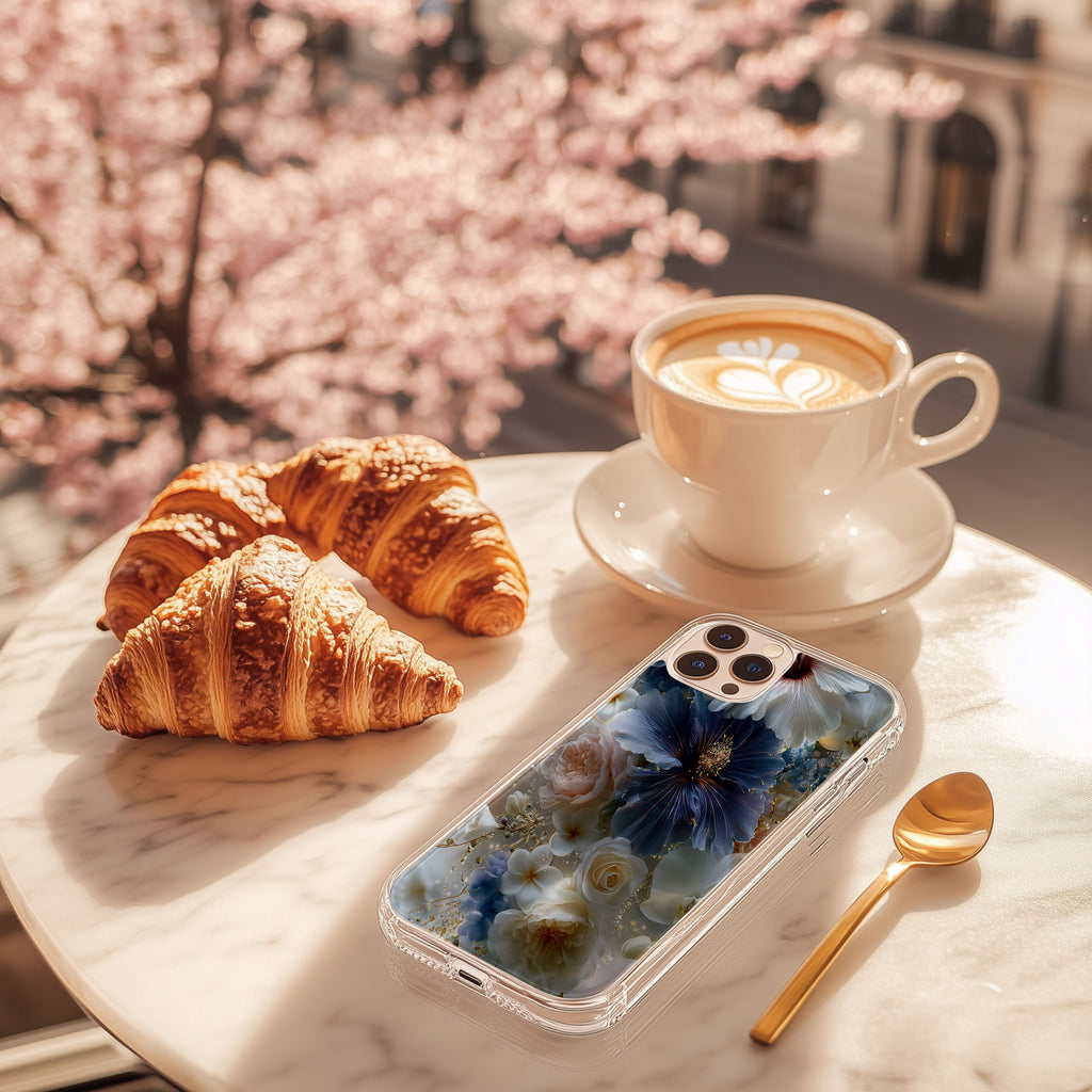 Personalized Floral Harmony iPhone Case with Custom Name & Botanical Art Cover