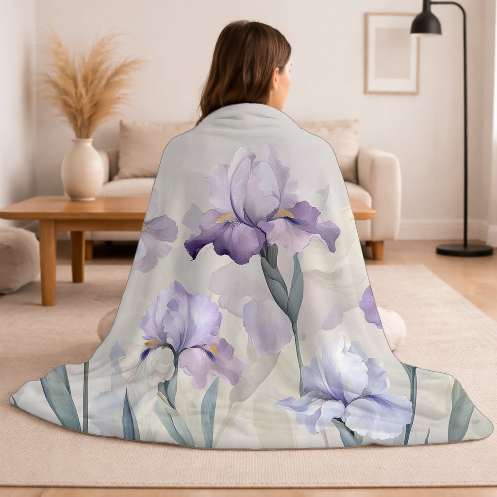 Personalized Daisy Haven Sherpa Blanket with Custom Name