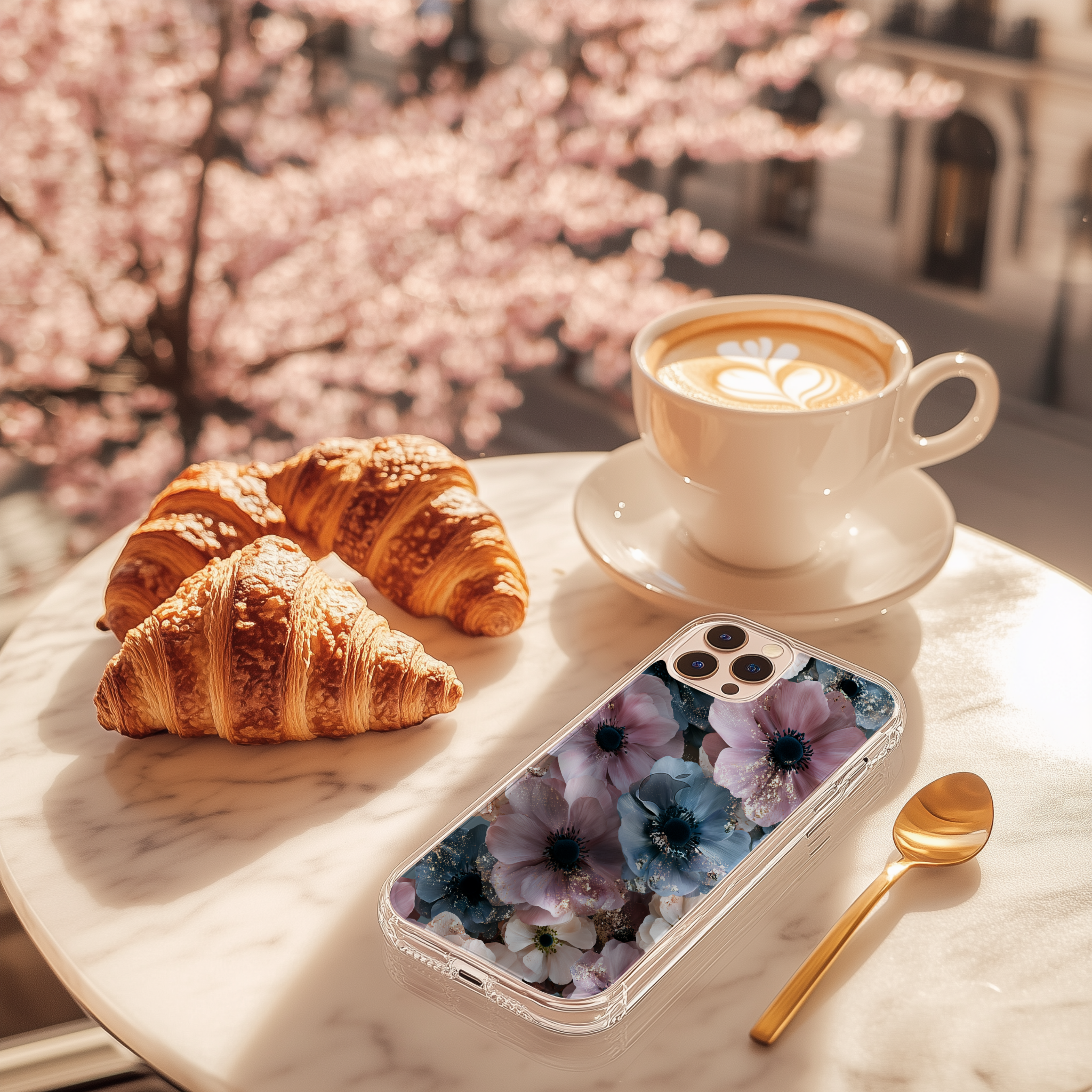 Personalized Botanical Bliss iPhone Case with Custom Name & Floral Art Cover