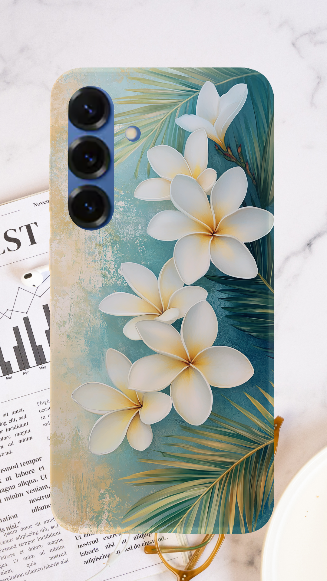 Personalized Garden Elegance Samsung Galaxy Case with Custom Name