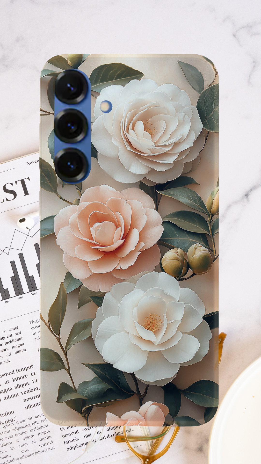 Personalized Garden Melody Samsung Galaxy Case with Custom Name