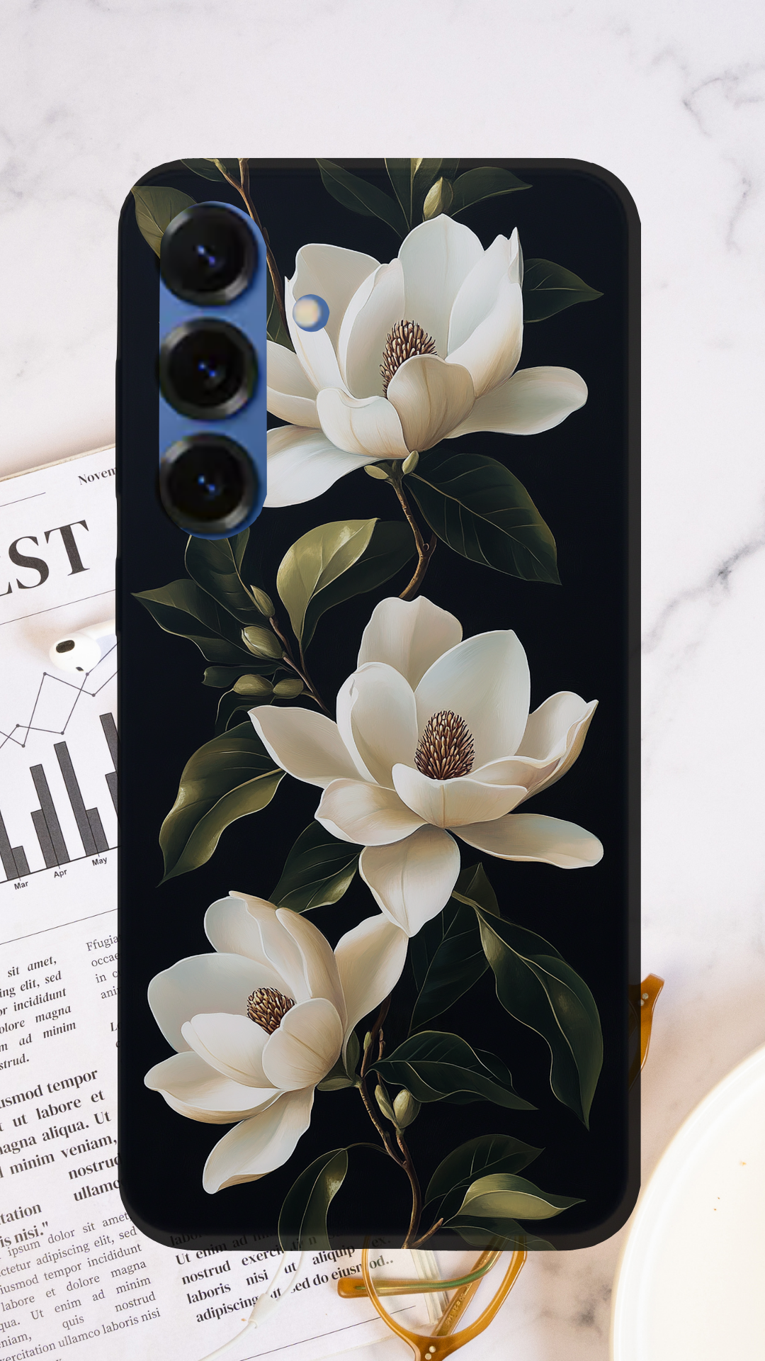 Personalized Spring Garden Samsung Galaxy Case with Custom Name