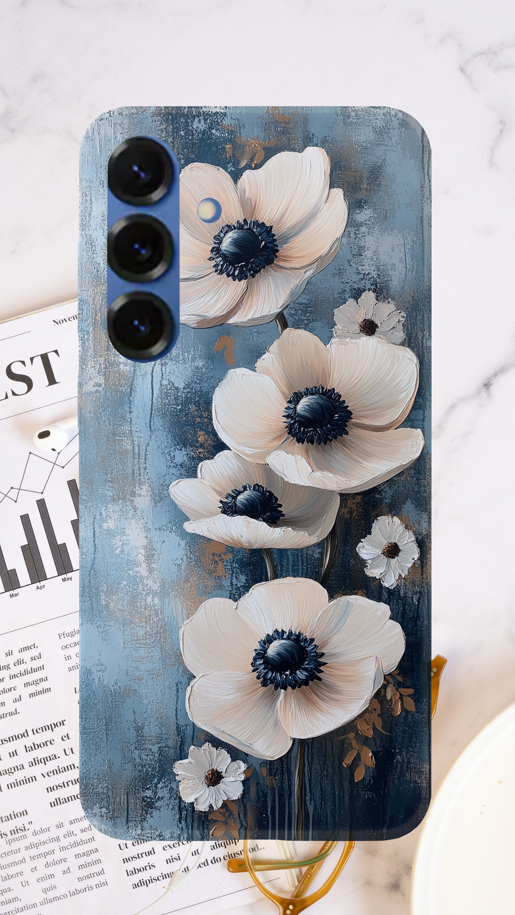 Personalized Petal Hideaway Samsung Galaxy Case with Custom Name