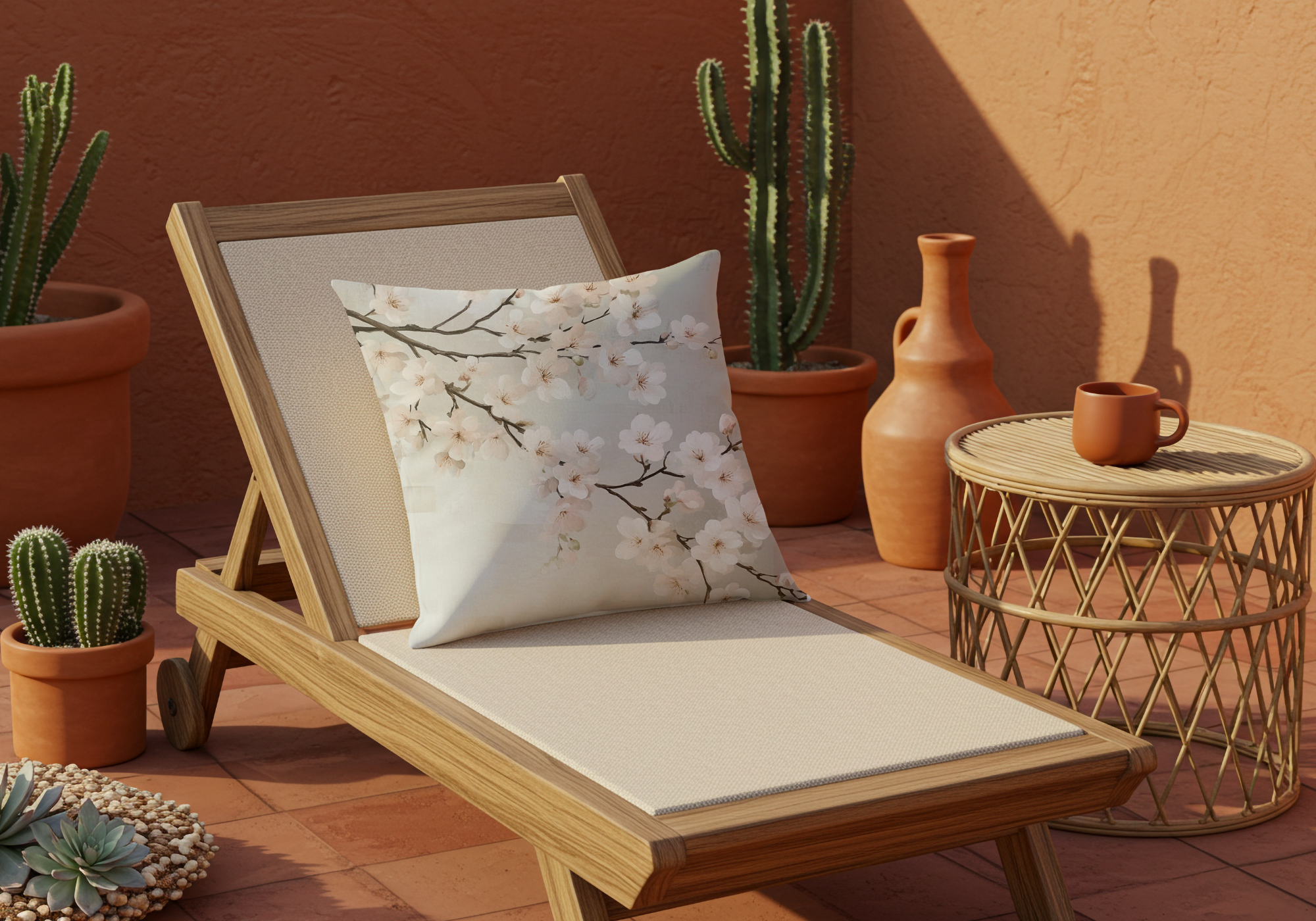 Personalized Sakura Dreamscape Pillow with Custom Name