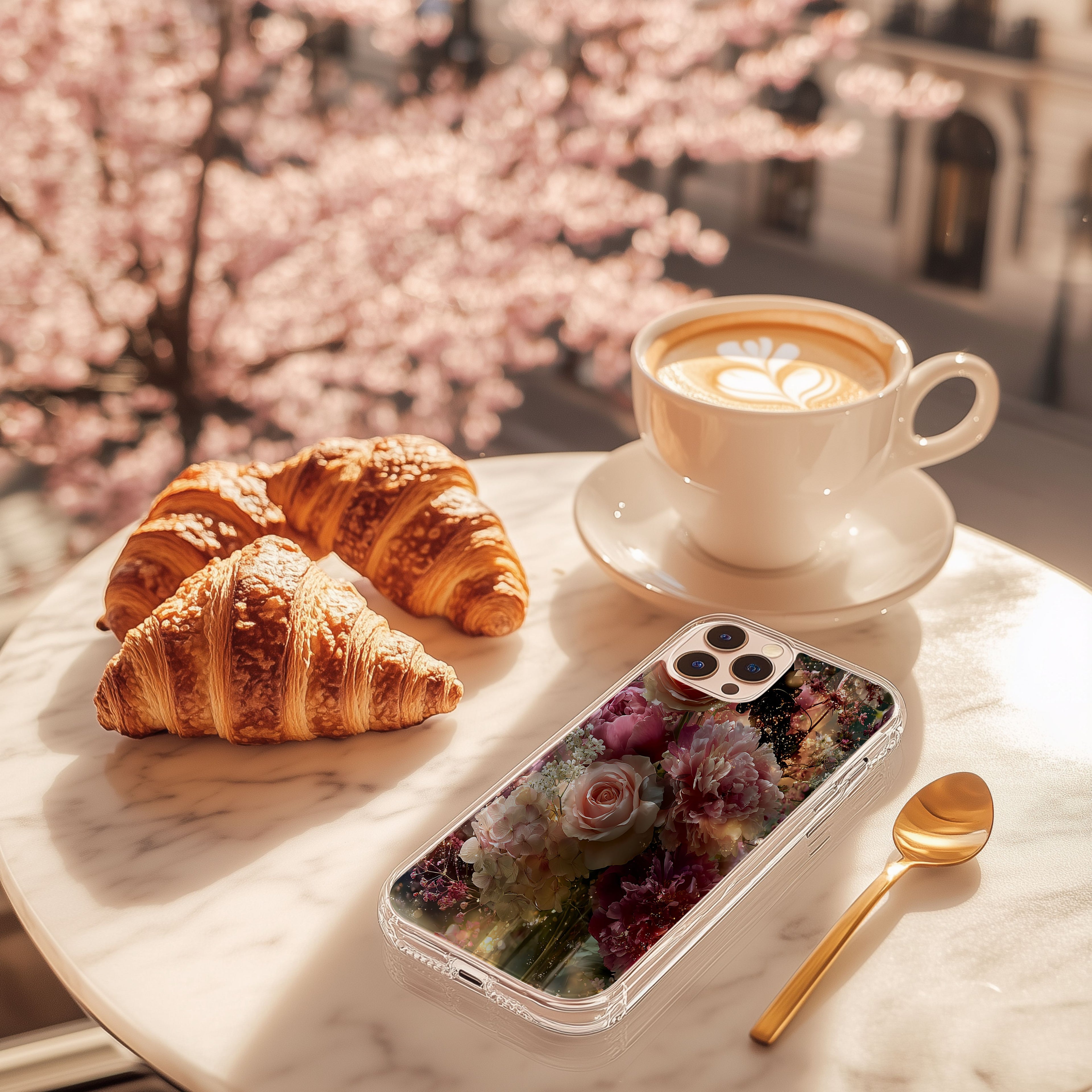 Personalized Bloom Garden iPhone Case with Custom Name
