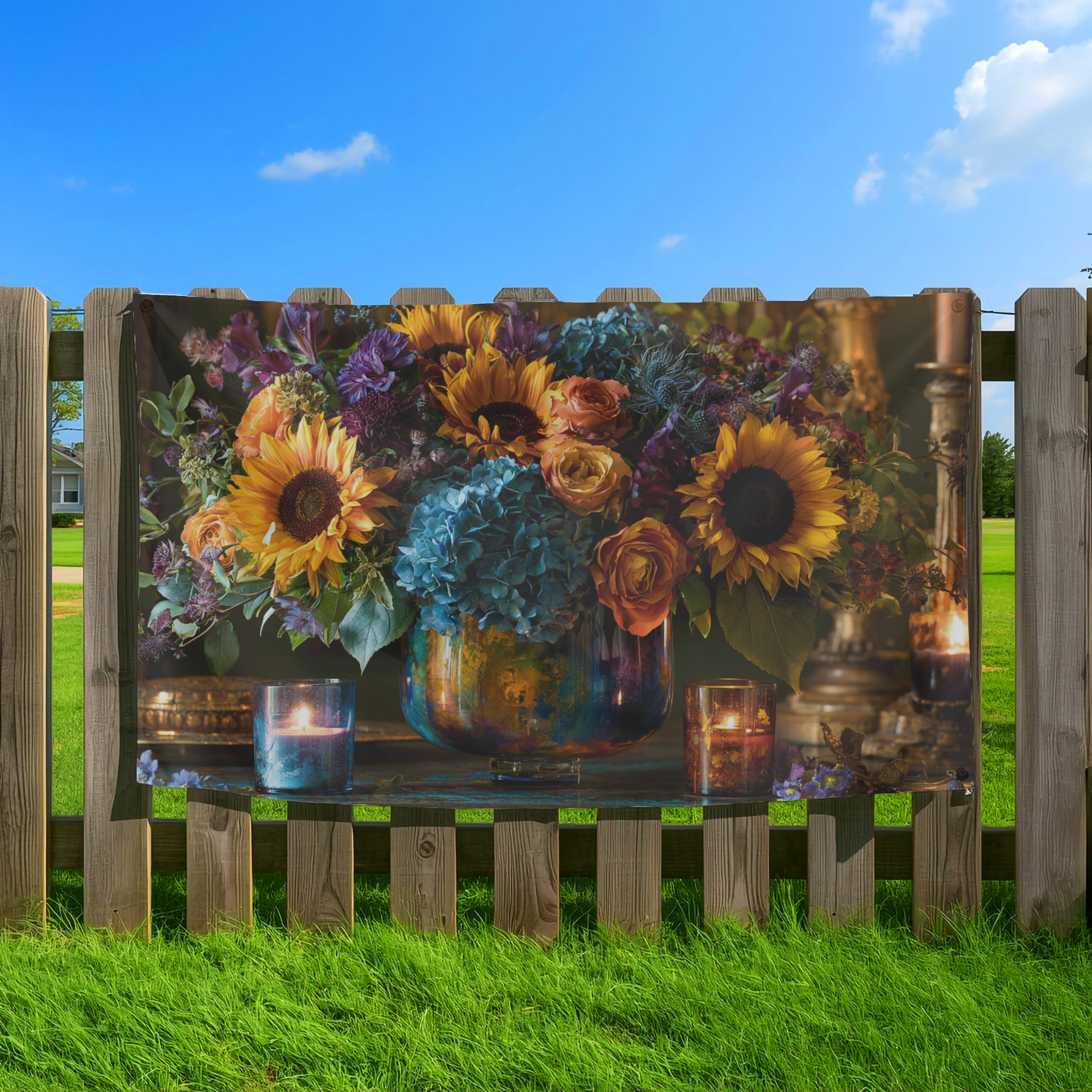 Personalized Botanical Garden Flag with Custom Name for Yard & Patio Decor