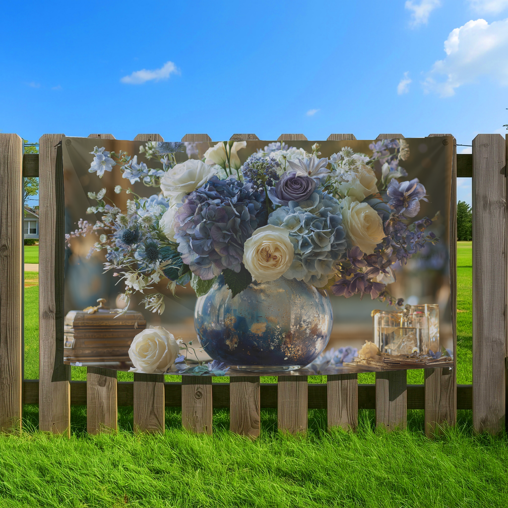Custom Name Botanical Garden Flag for Personalized Outdoor Floral Decor