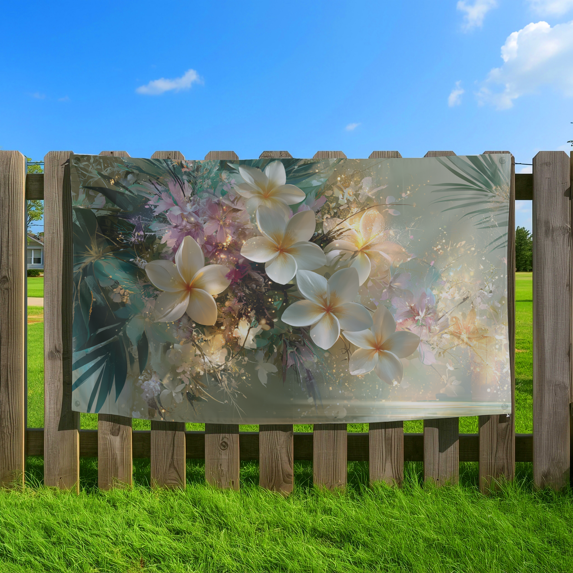 Custom Name Botanical Garden Flag for Floral Outdoor Decor & Yard Display