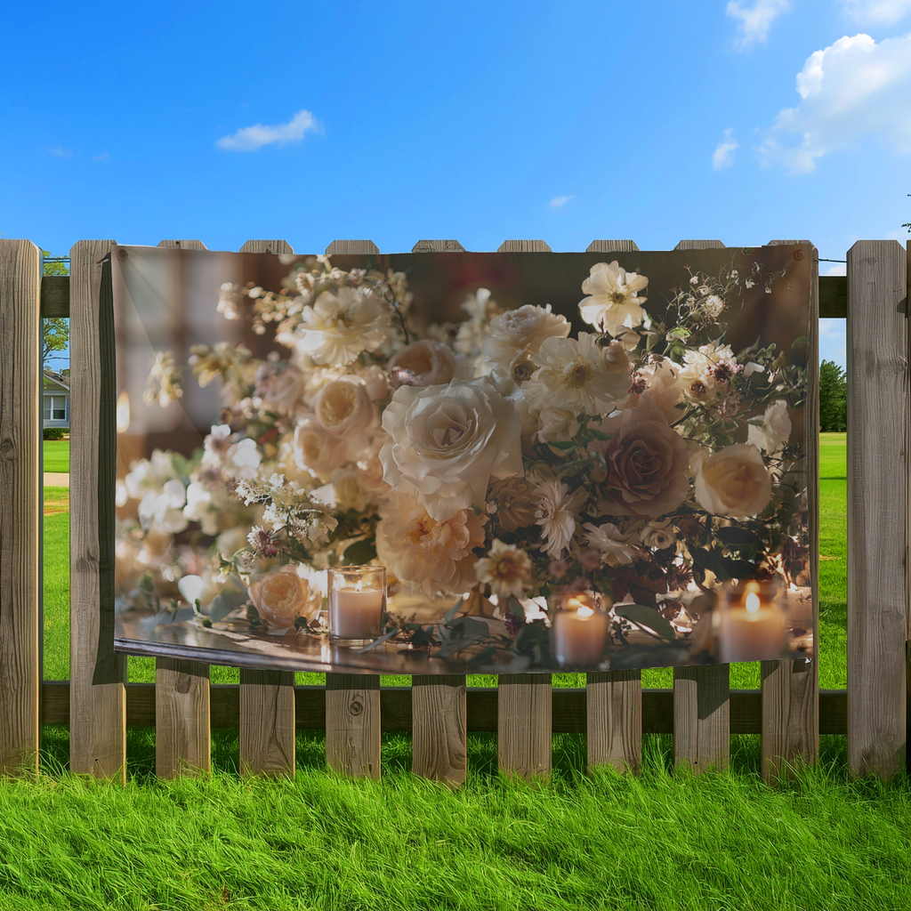 Custom Name Floral Garden Flag for Outdoor Decor, Yard & Front Porch