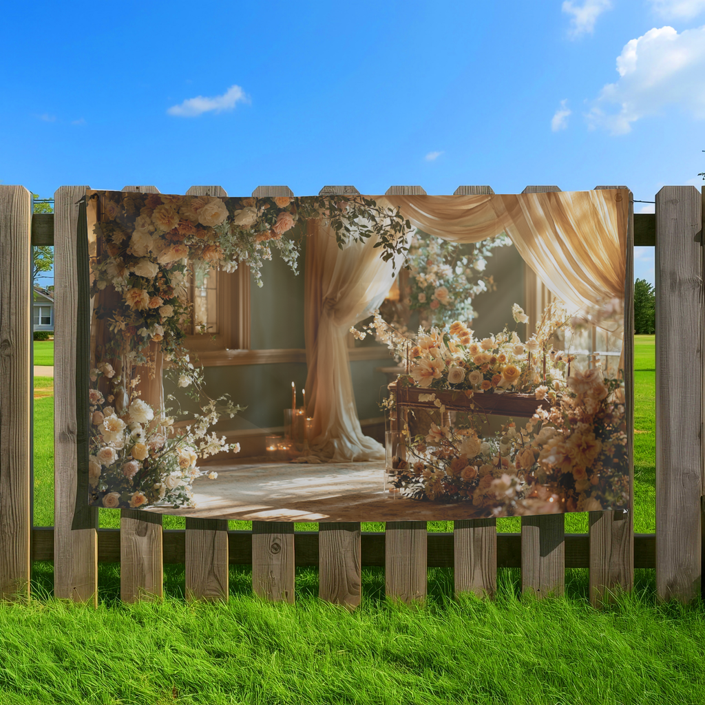 Personalized Flower Garden Flag with Custom Name for Yard, Porch & Patio Decor
