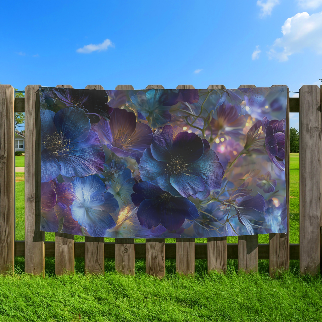 Custom Name Floral Garden Flag for Personalized Yard, Patio & Porch Decor
