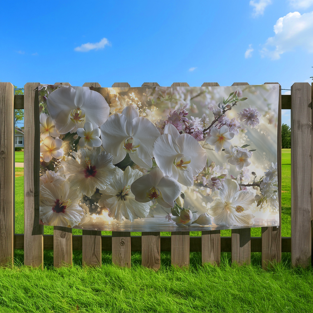 Personalized Bloom Garden Flag with Custom Name for Floral Yard & Porch Decor