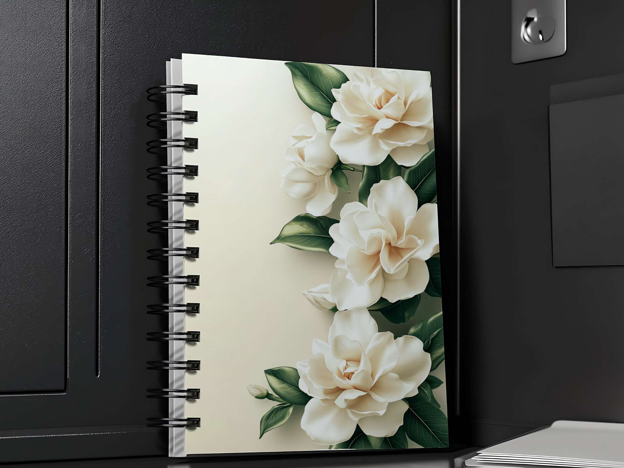 Camellia Spiral Notebook Personalized for Heritage Garden Reflections