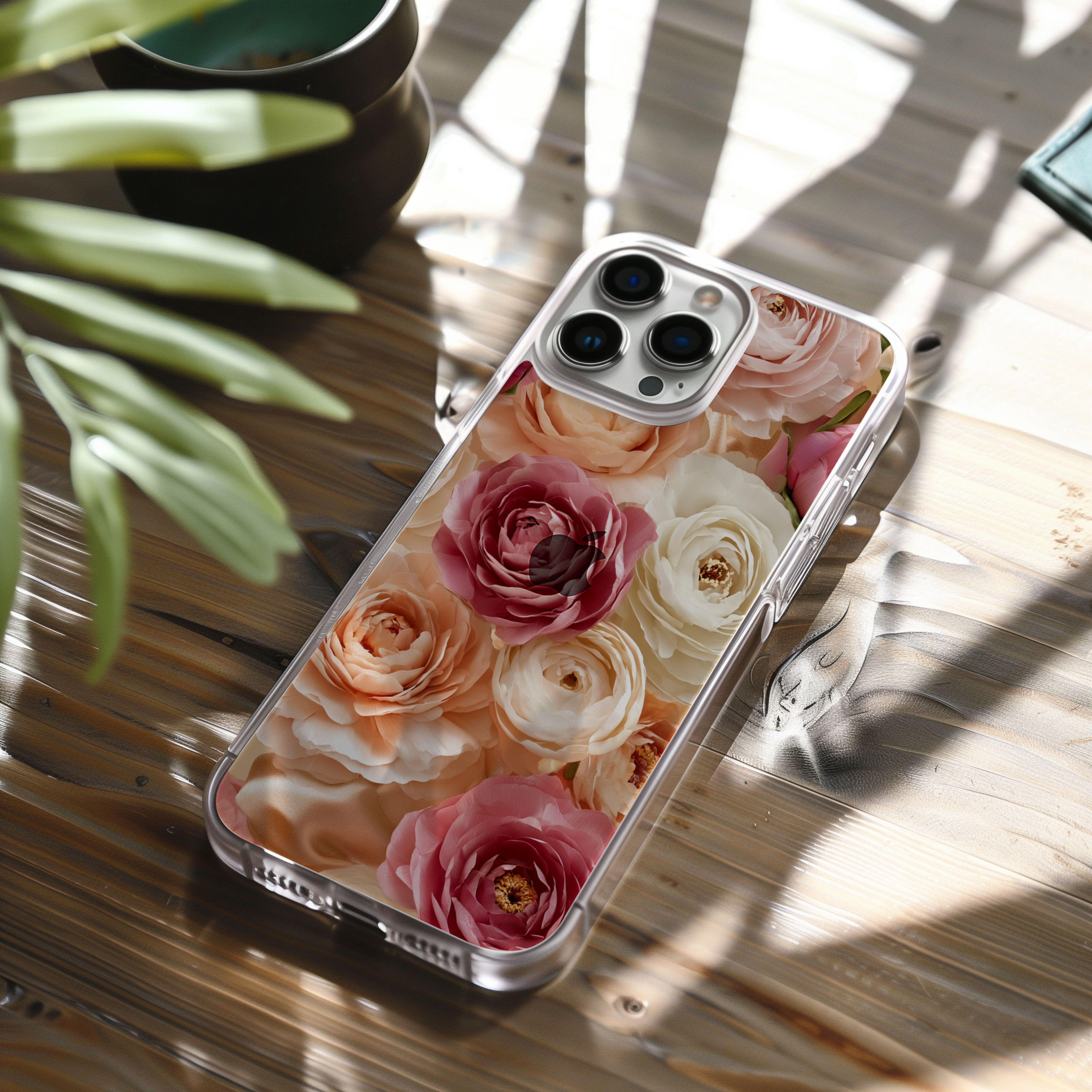 Personalized Floral Whimsy iPhone Case with Custom Name & Botanical Art Cover