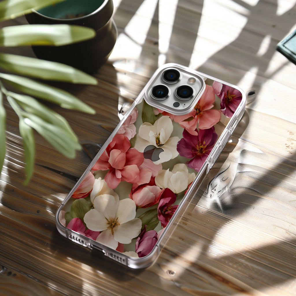 Personalized Enchanted Floral iPhone Case with Custom Name & Botanical Luxe Cover