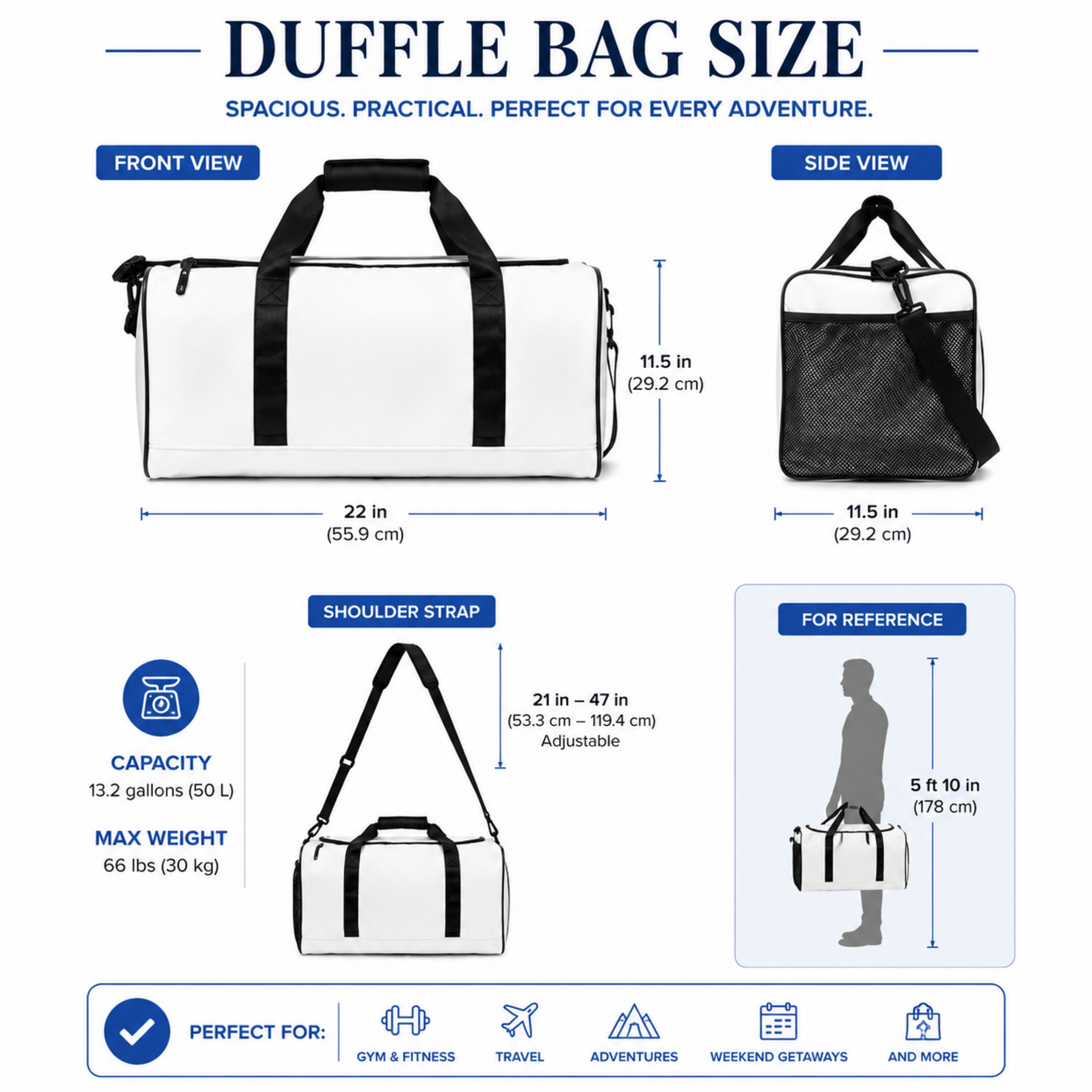 Personalized Floral Duffle Bag with Custom Name